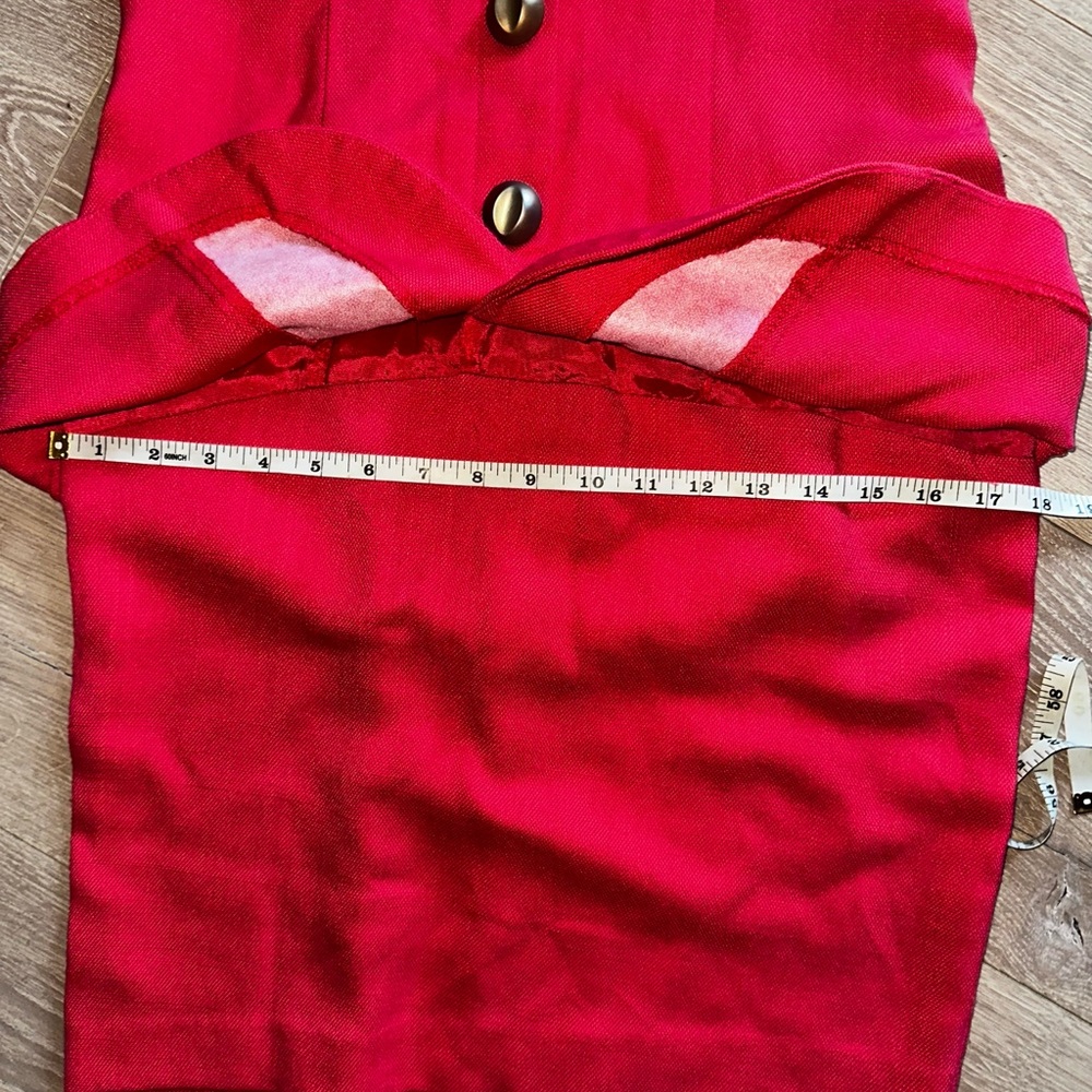 VTG 80s 90s Magenta Pink Dress Suit Button Front Petite Sz 6 NWT 💕 - Picture 5 of 14